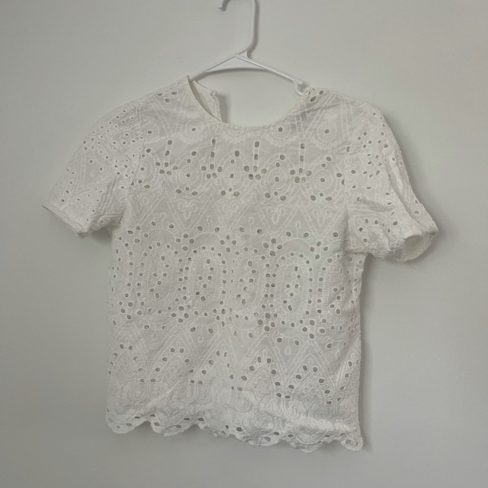 rare Brandy Eyelet Blouse